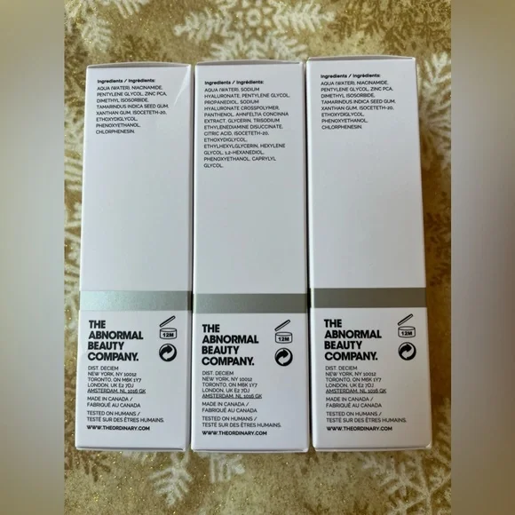 Ordinary 3 Pack- 1- Hyaluronic 1fl oz & 2- Niacinamide 1 fl oz each - Picture 2 of 8